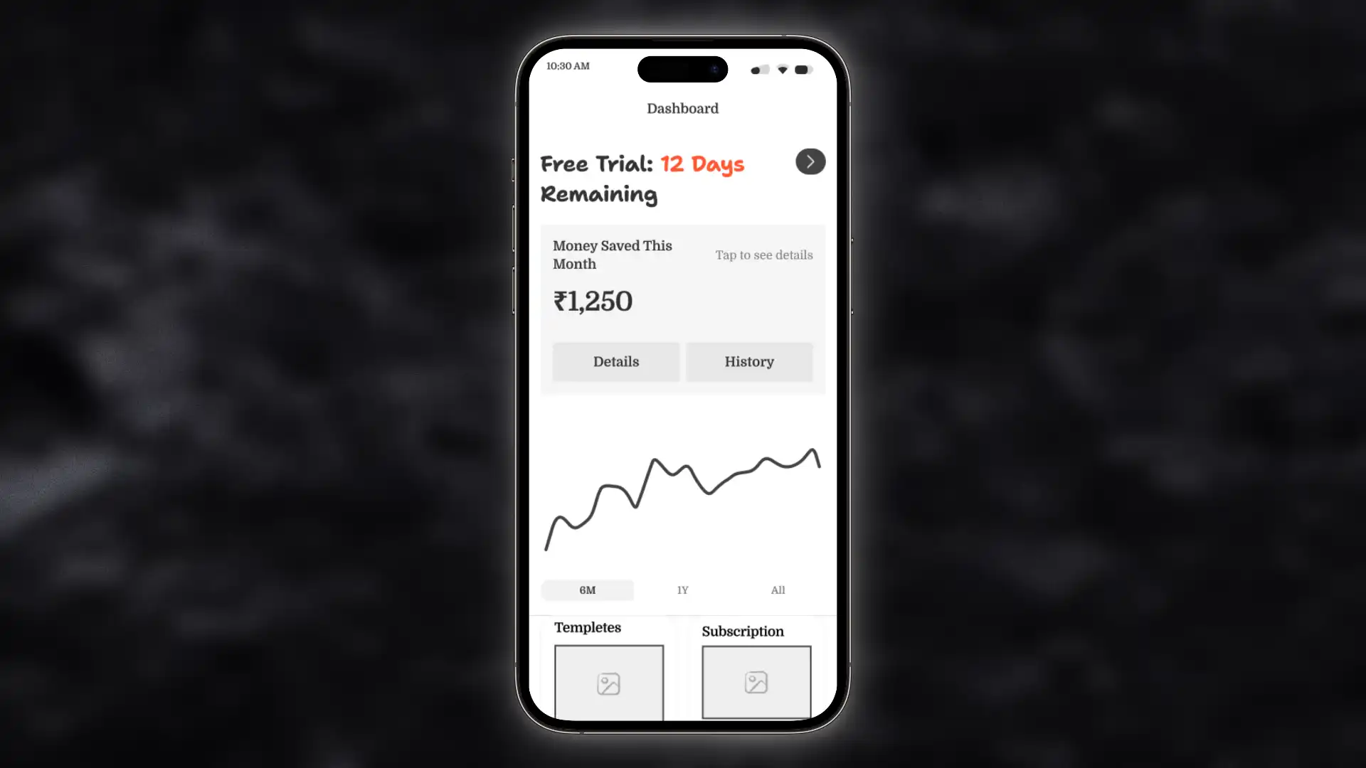 Cost Control Dashboard